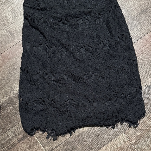 Free People Open Back Black Lace Dress - Picture 4 of 9